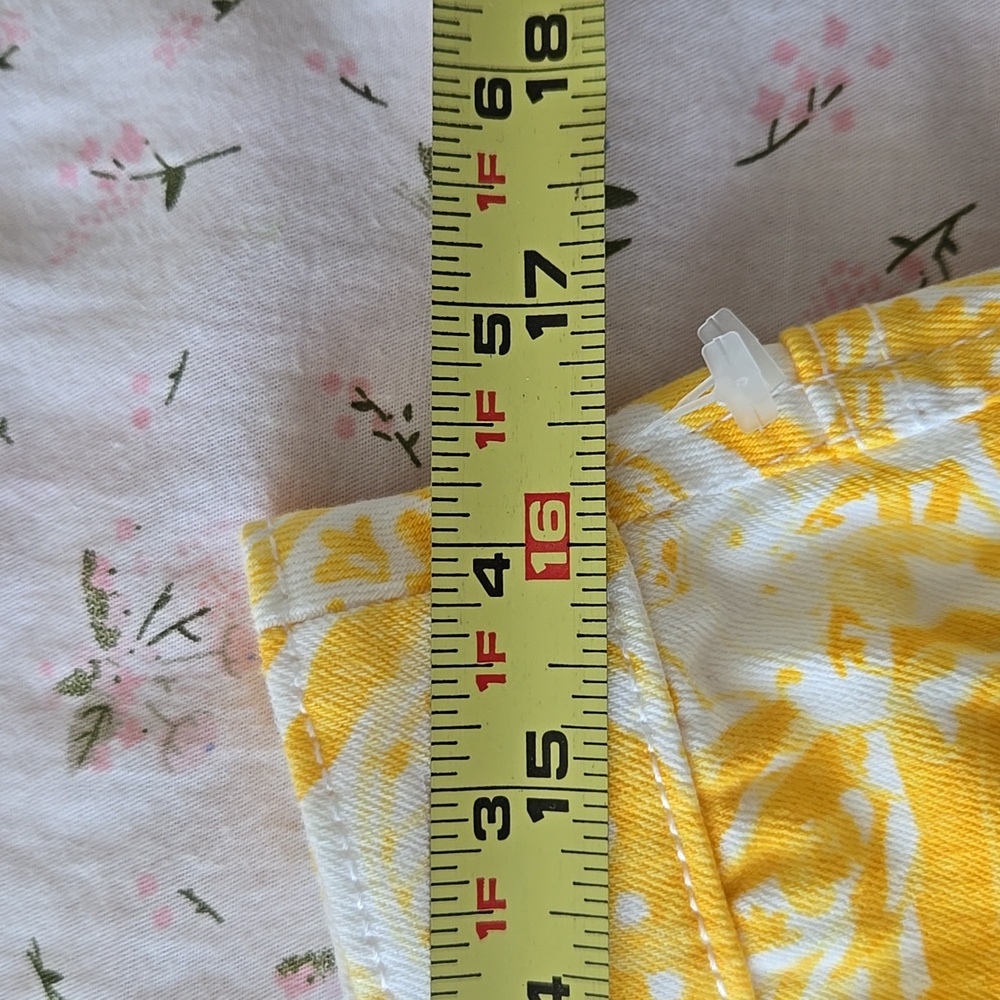 Chico's Yellow Paisley Pants - Picture 7 of 9
